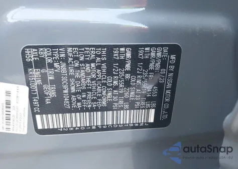 2023 Nissan Rogue Platinum Fwd из США, поврежденный, VIN JN8BT3DC9PW104827